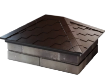 Колпак EVEREST 520×390 с посадкой на 2x1,5 кирпича